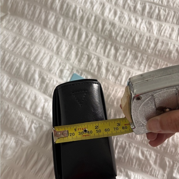 Tiffany & Fred Black Woven Leather Basket Weave Purse - Picture 4 of 9